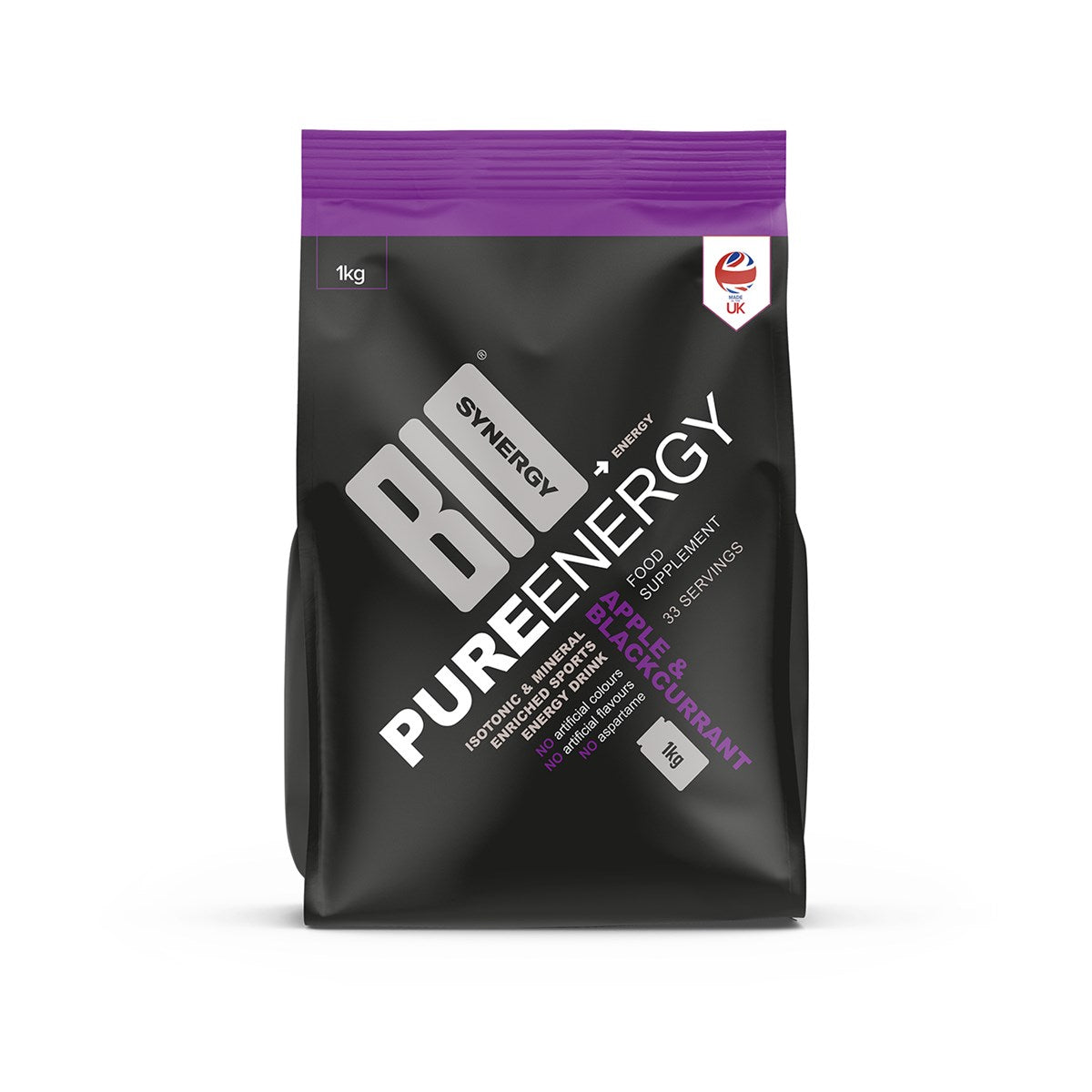 Bio-Synergy Pure Energy 1kg Apple & Blackcurrant front pack