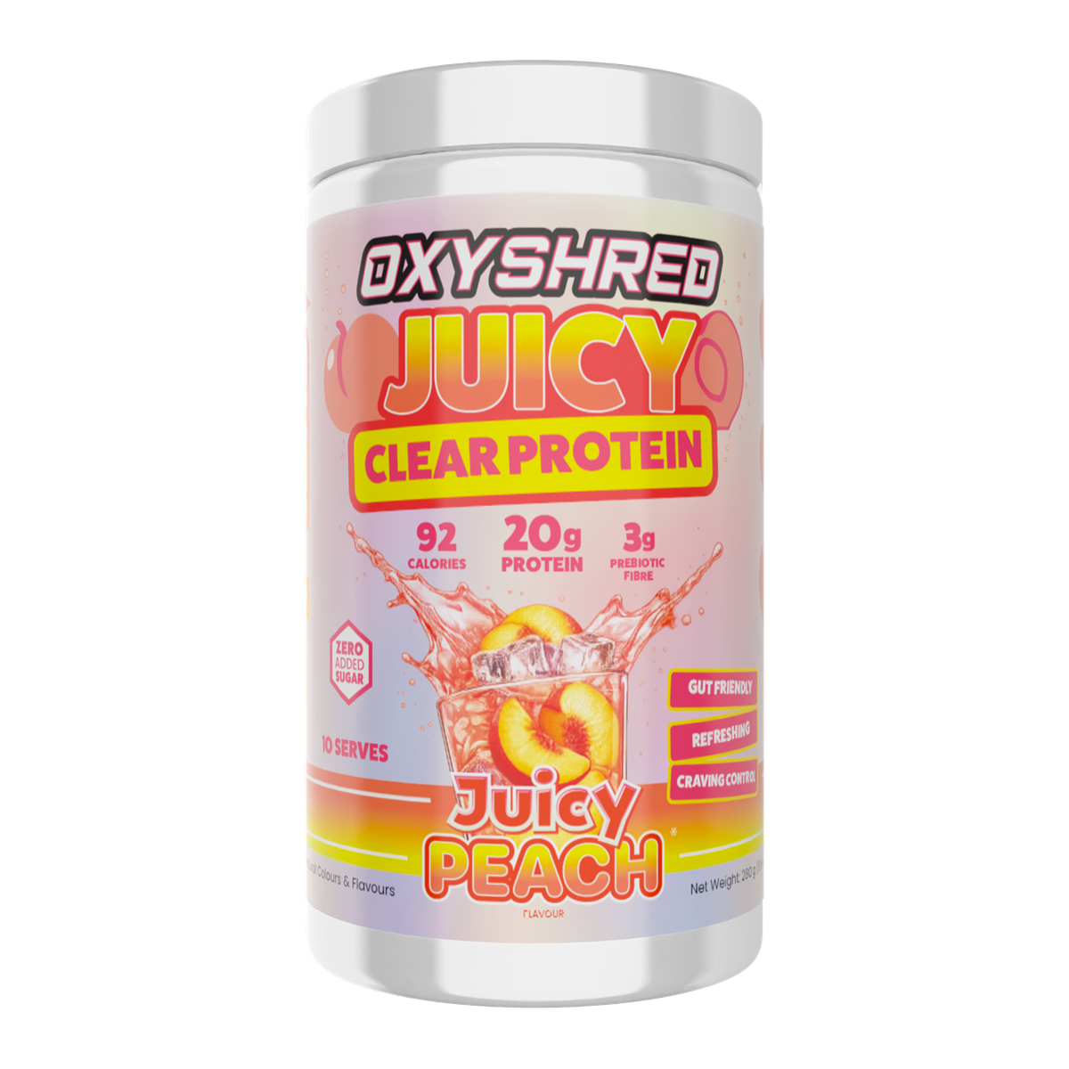 EHP Labs OxyShred Juicy Clear Protein 280g Juicy Peach