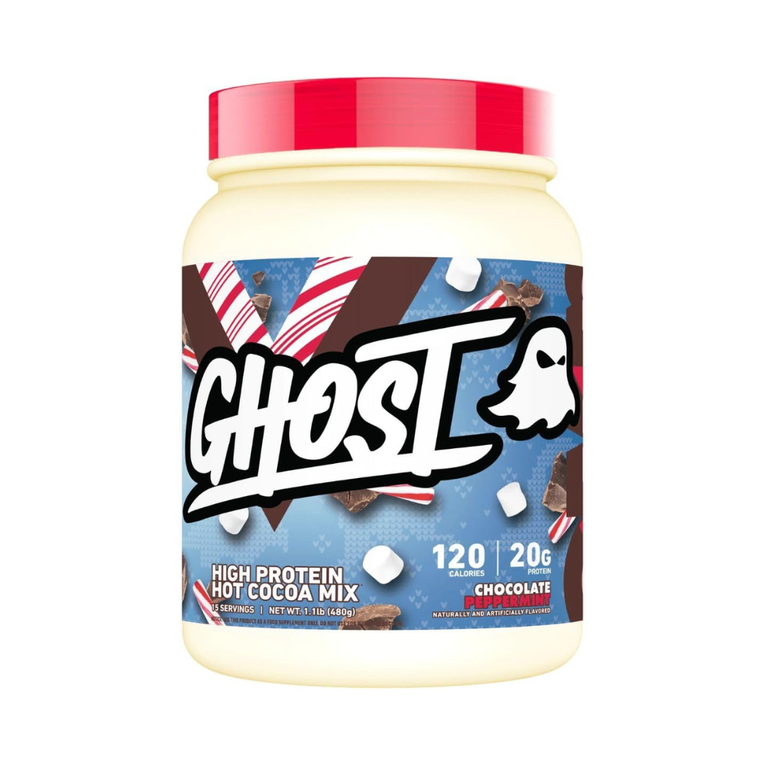 GHOST High Protein Hot Cocoa Chocolate Peppermint 480g tub