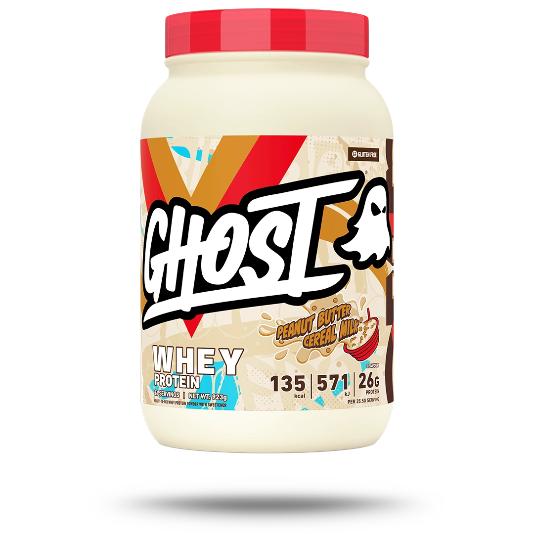 GHOST Whey Peanut Butter Cereal Milk 923g UK front of tub