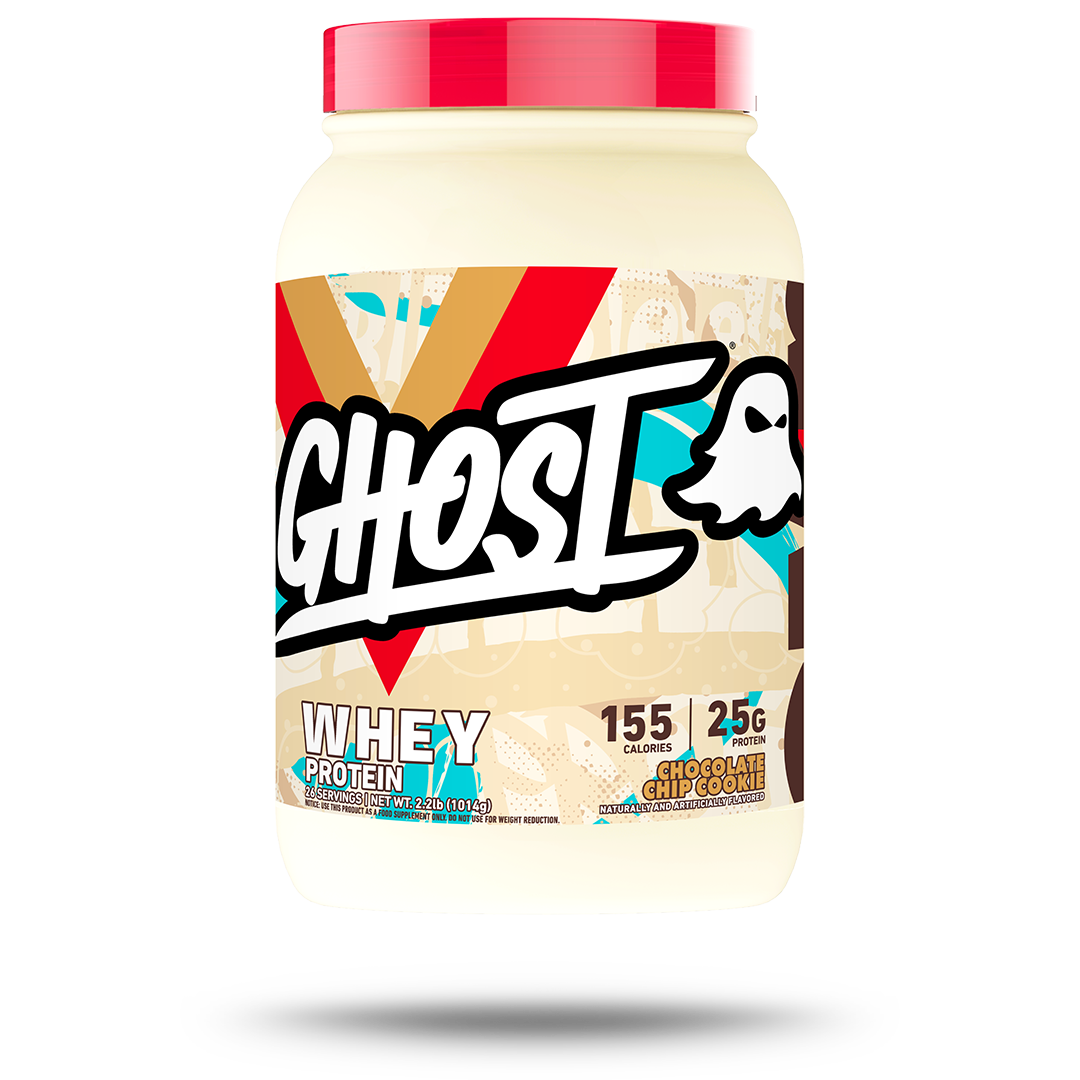 GHOST WHEY Chocolate Chip Cookie 2lb manufacturer front-facing product tub