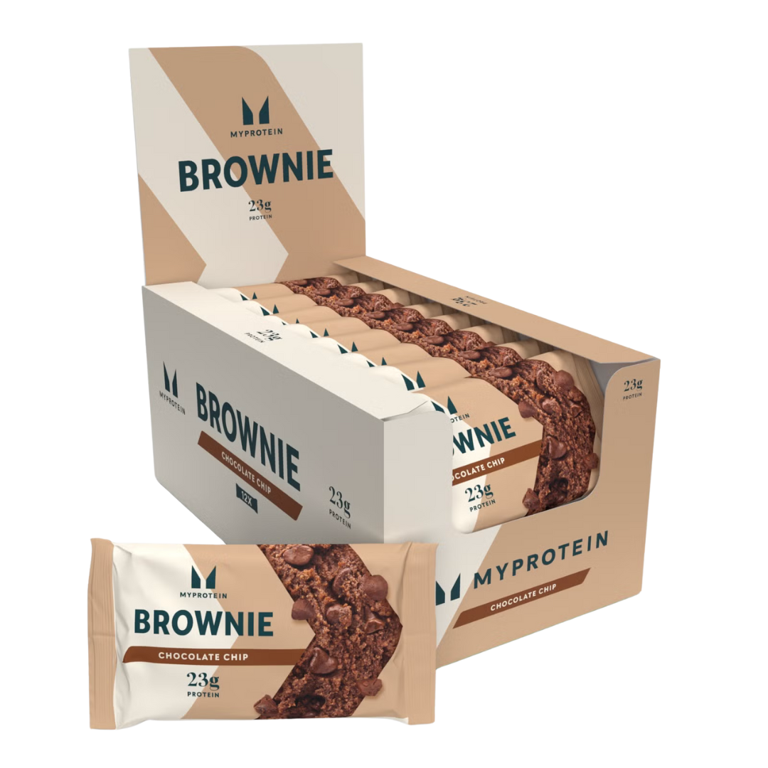 MyProtein Protein Brownie 12x75g - Chocolate Chip