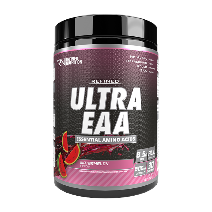 Refined Nutrition Ultra EAA 300g Watermelon – front-facing manufacturer tub