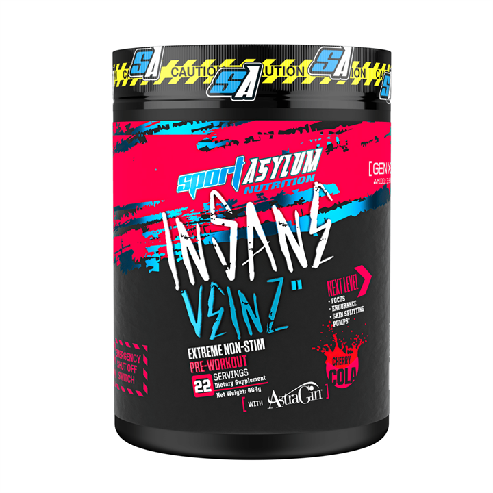 Sport Asylum Insane Veinz 484g Cherry Cola