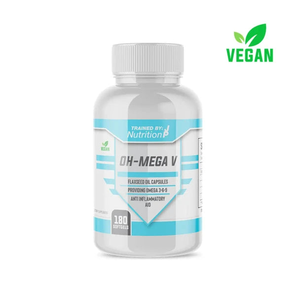 Trained By JP Oh-Mega V 180 Softgels front-facing bottle