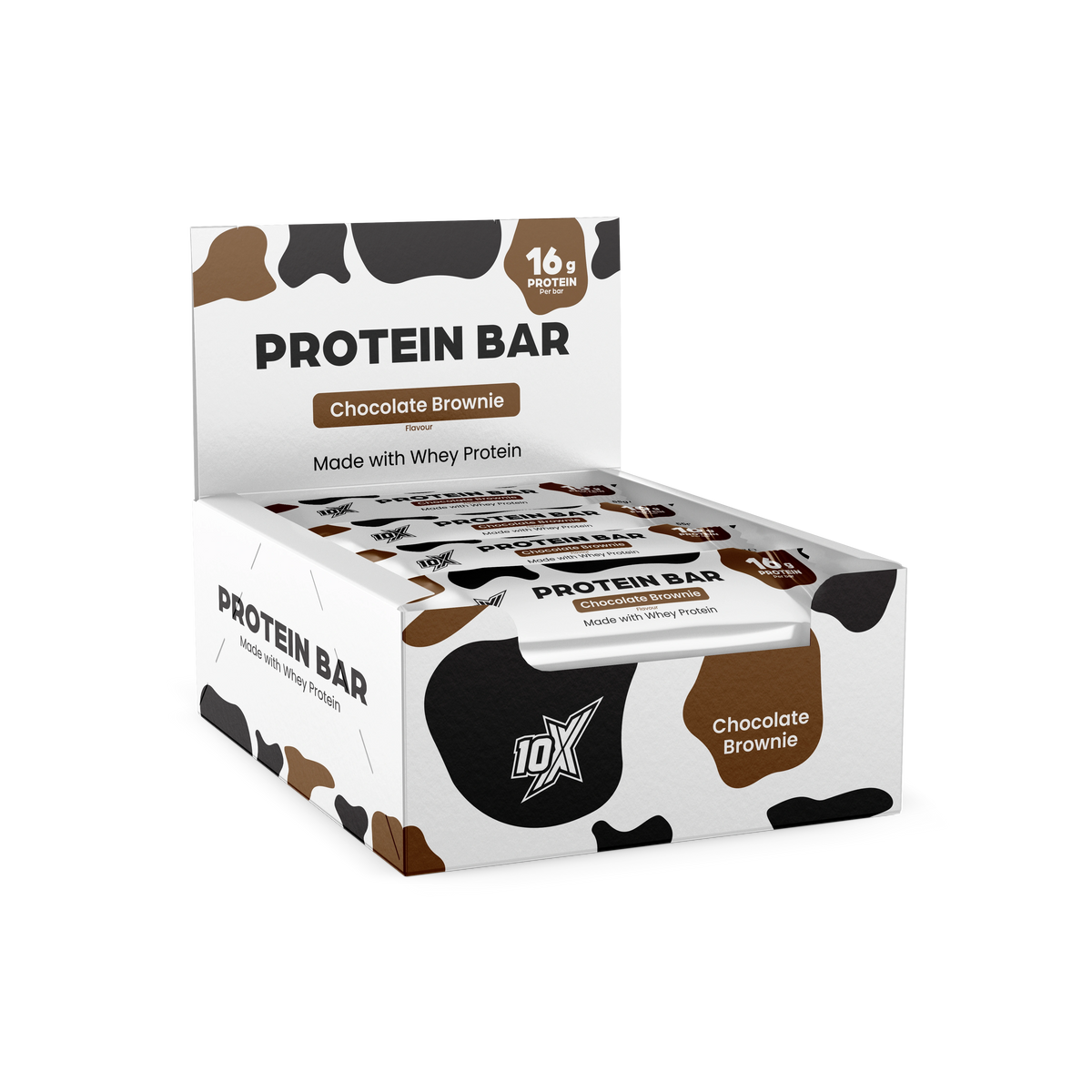 10X Athletic protein bars 12 x 55g Chocolate Brownie branded case