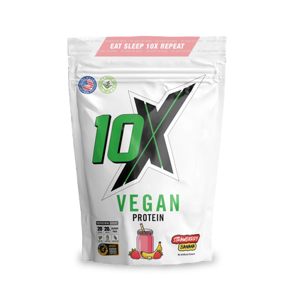 10X Athletic Vegan Protein 540g — Strawberry Banana