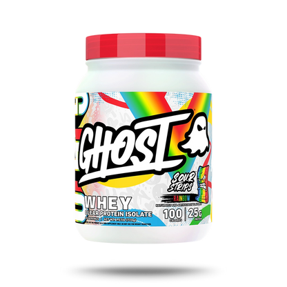 GHOST Clear Whey Isolate Rainbow Candy Sour Strips 710g