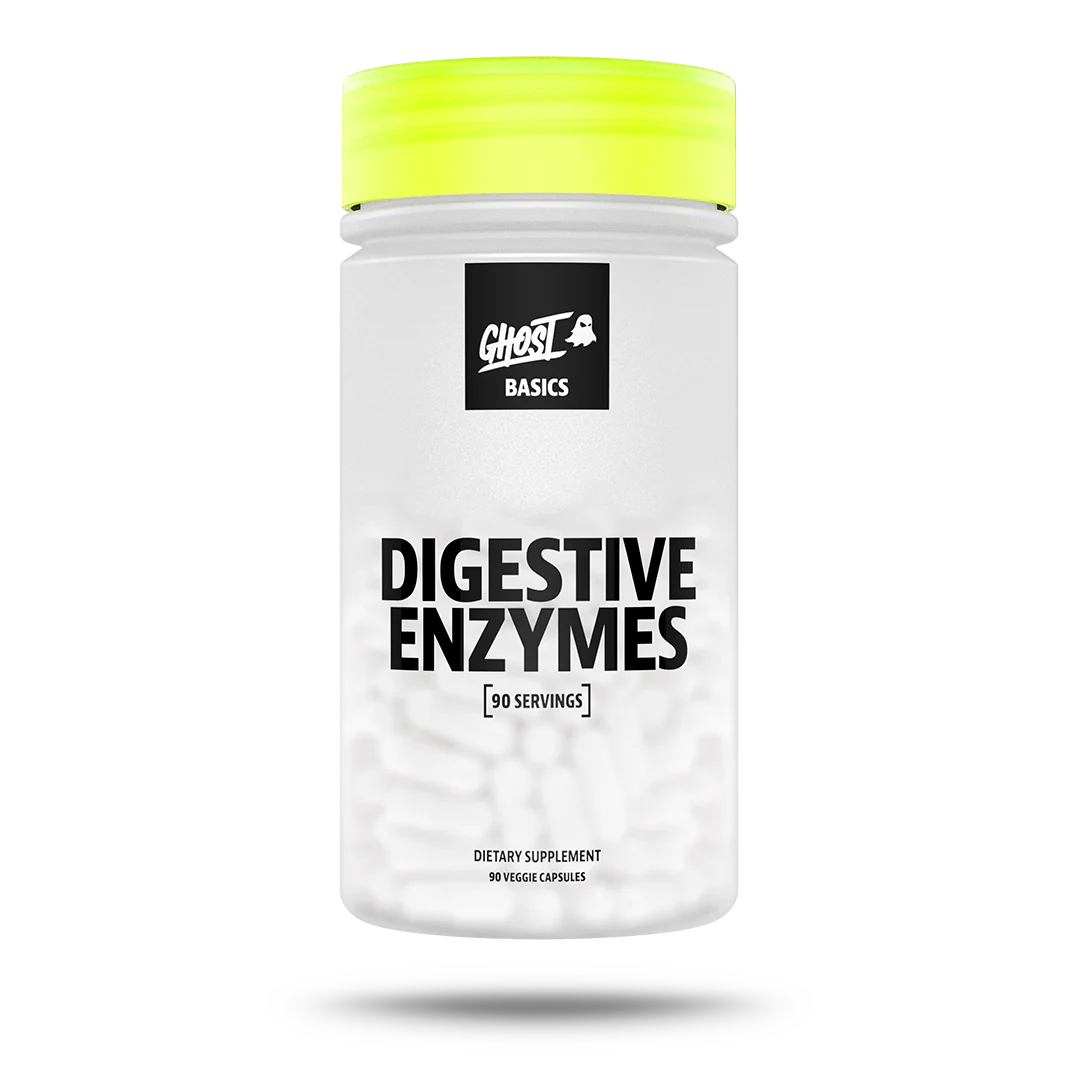 GHOST BASICS Digestive Enzymes 90 vegetarian capsules manufacturer front bottle