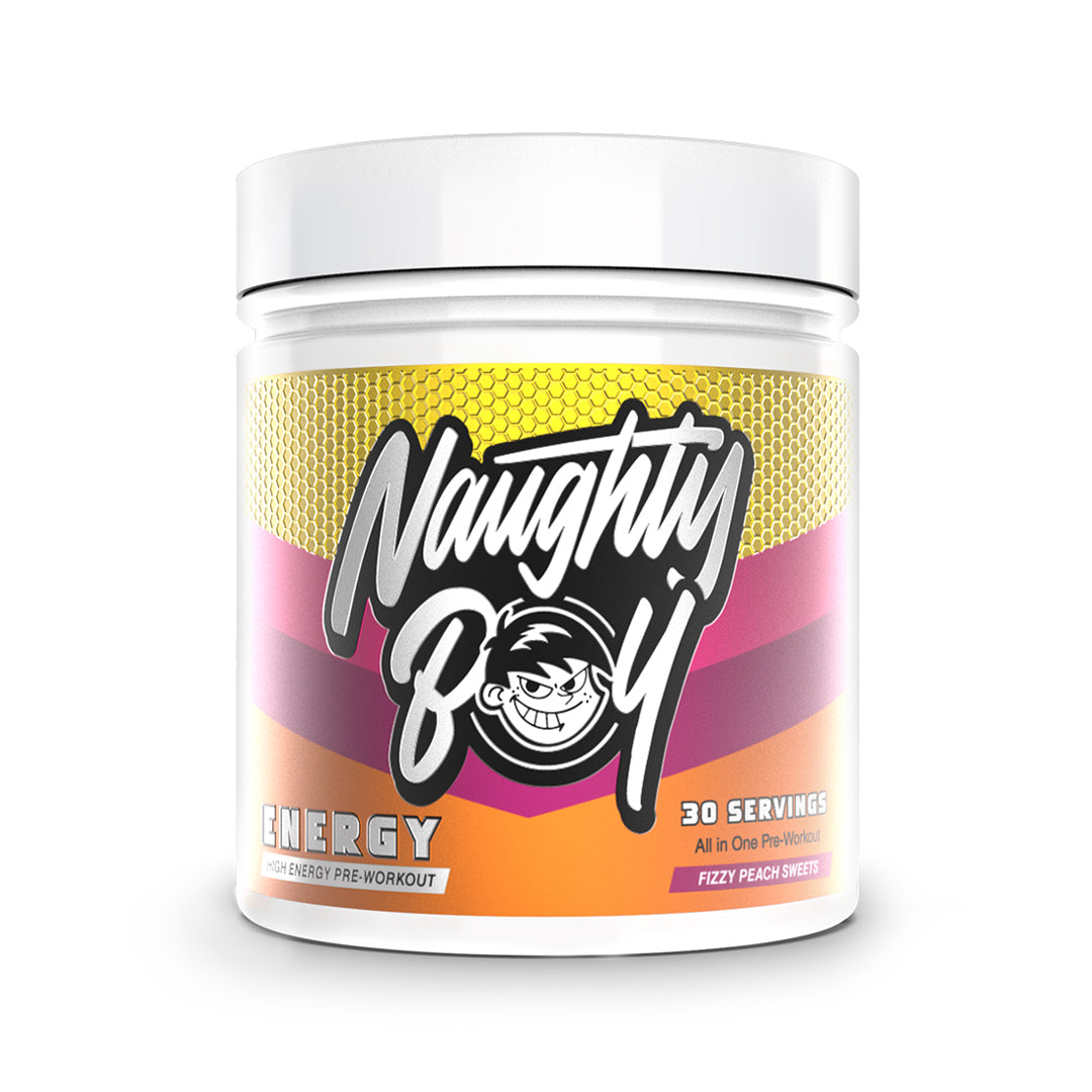 Naughty Boy Energy 390g Fizzy Peach Sweets manufacturer product photograph