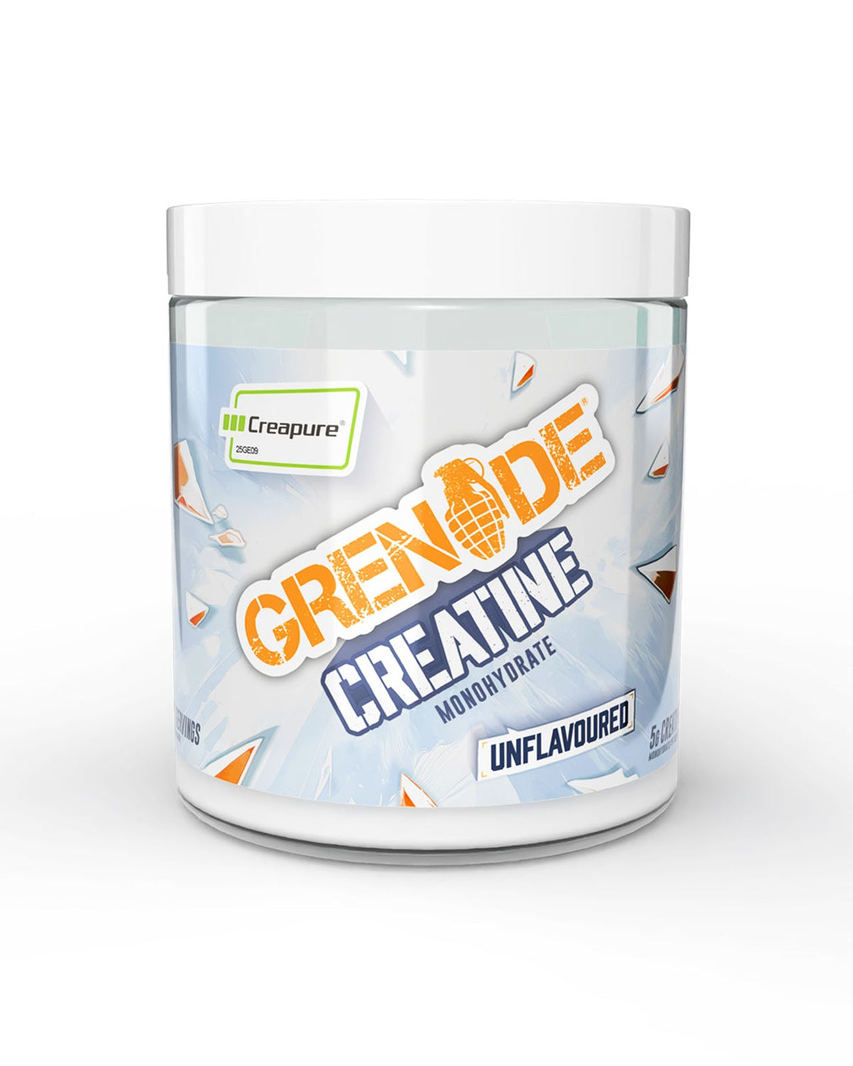 Grenade Creatine Monohydrate Creapure Unflavoured 300g front of tub