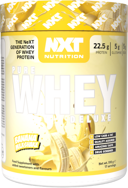 NXT Nutrition Pure Whey Deluxe 510g Banana Milkshake