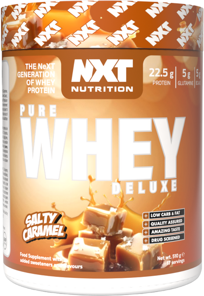 NXT Nutrition Pure Whey Deluxe 510g Salty Caramel