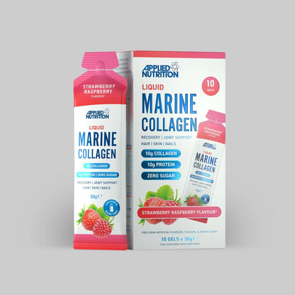 Applied Nutrition Marine Collagen Gels 10 x 30g Strawberry Raspberry
