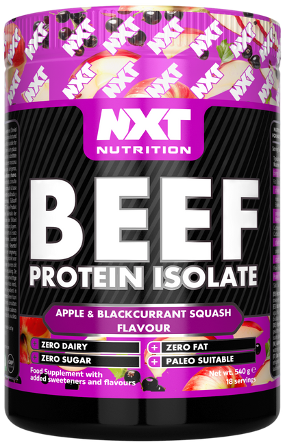 NXT Nutrition Beef Protein Isolate 540g Apple & Blackcurrant
