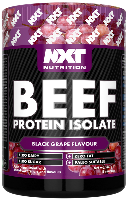 NXT Nutrition Beef Protein Isolate 540g Black Grape