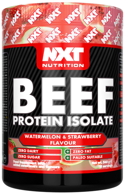 NXT Nutrition Beef Protein Isolate 540g Watermelon & Strawberry