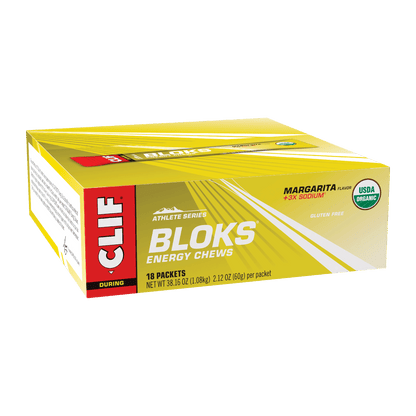 CLIF BLOKS Margarita 18-packet box front product photograph