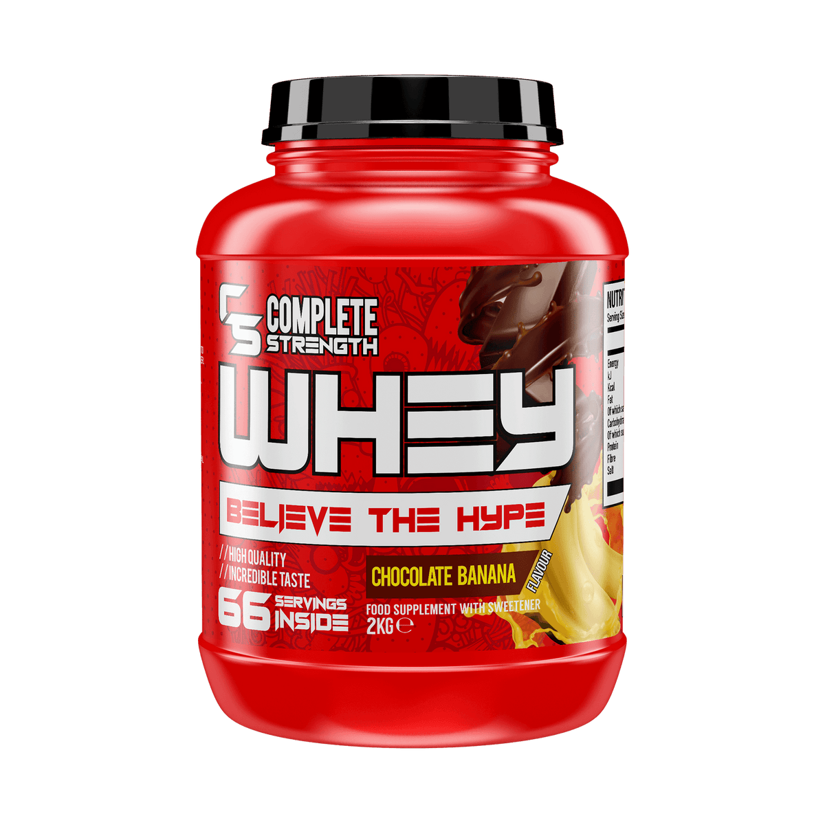 Complete Strength Whey Concentrate 2kg - Chocolate Banana