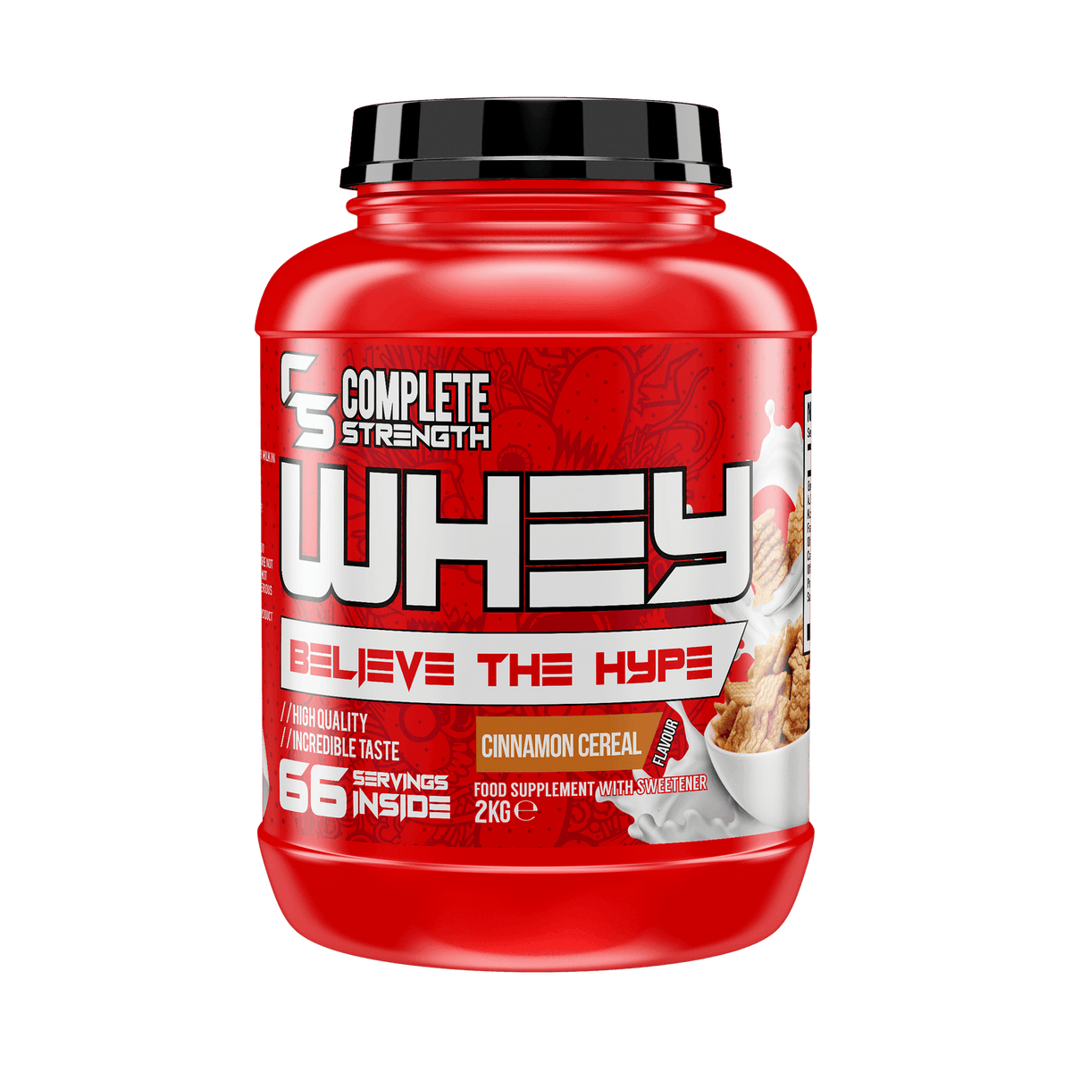 Complete Strength Whey Concentrate 2kg - Cinnamon Cereal