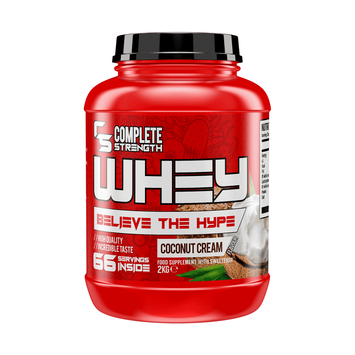 Complete Strength Whey Concentrate 2kg - Coconut Cream