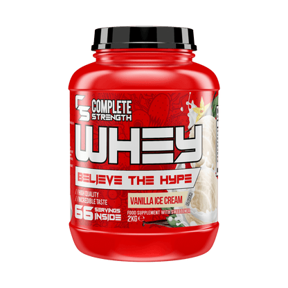 Complete Strength Whey Concentrate 2kg - Vanilla Ice Cream