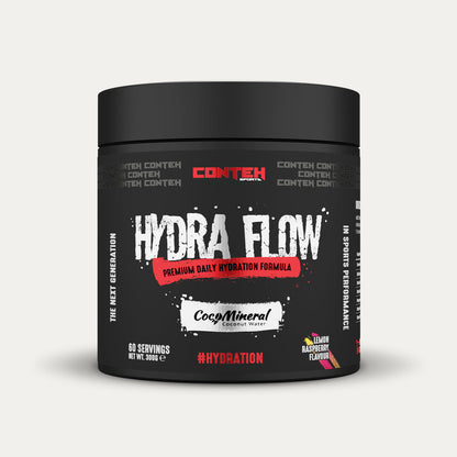 Conteh Sports Hydra Flow 300g Lemon Raspberry front-facing tub