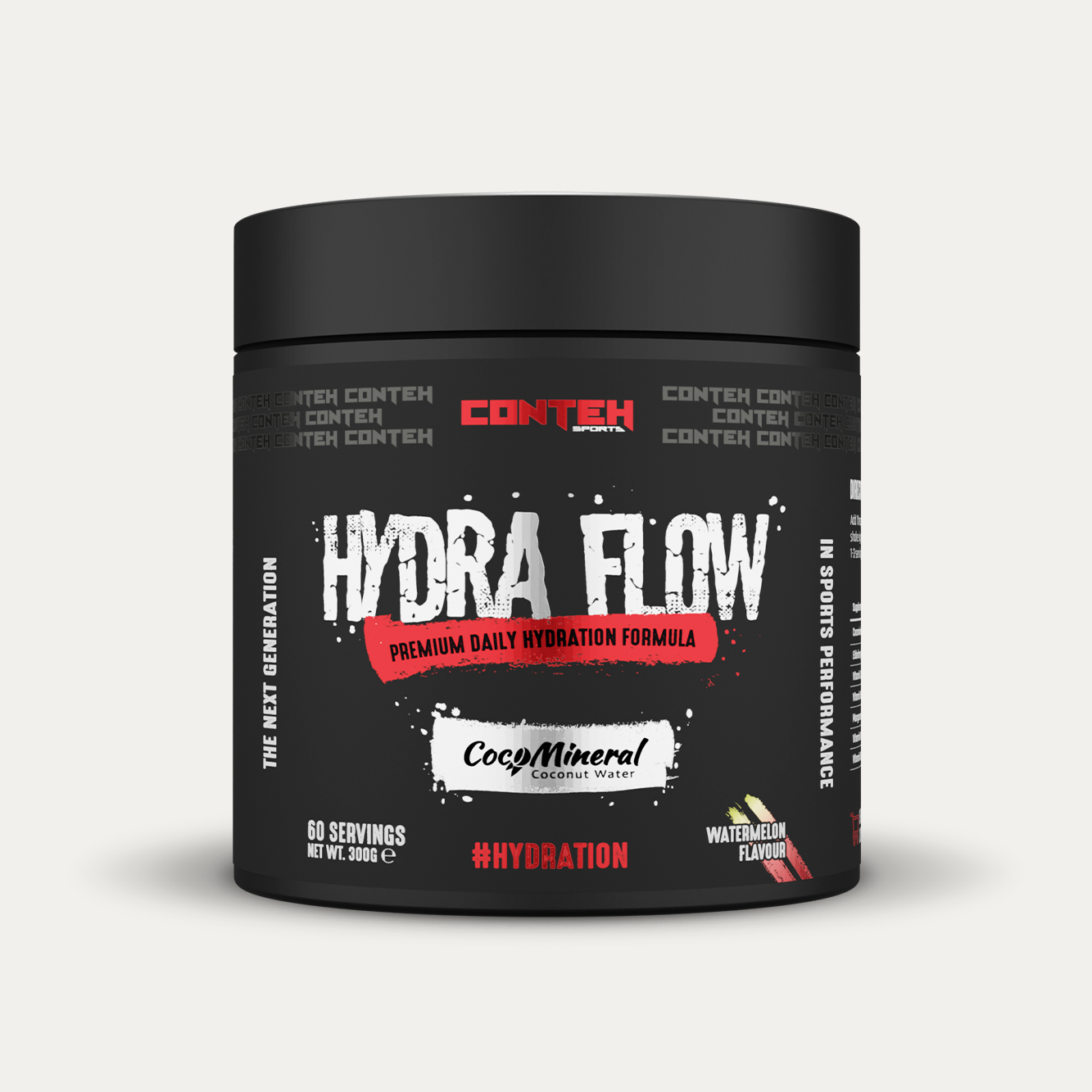 Conteh Sports Hydra Flow 300g Watermelon front-facing tub