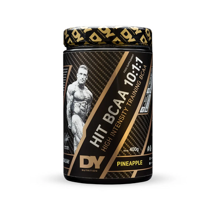 DY Nutrition HIT BCAA 10:1:1 400g Pineapple — front-facing tub