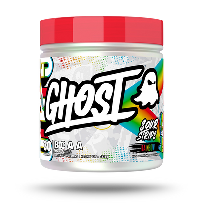 GHOST BCAA V2 SOUR STRIPS Rainbow 30 servings, 375g tub