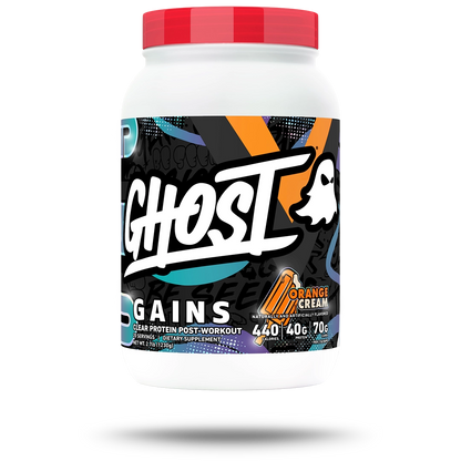GHOST Clear Gains 1230g Orange Cream tub front