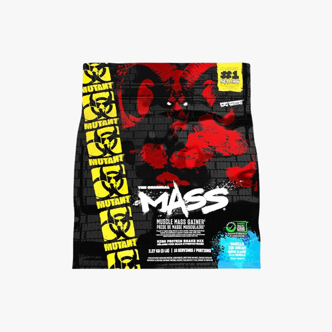 Mutant Mass 2.27kg Vanilla Ice Cream front product bag