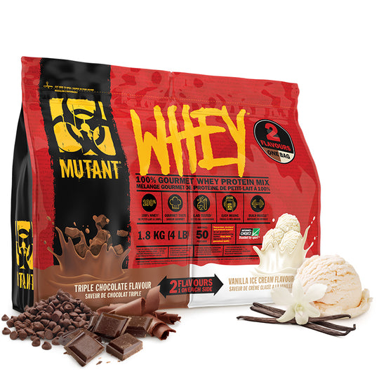 Mutant Whey Dual Chamber 1.8kg Triple Chocolate & Vanilla Ice Cream