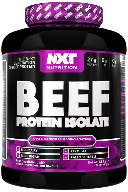 NXT Nutrition Beef Protein Isolate 1.8kg Apple & Blackcurrant