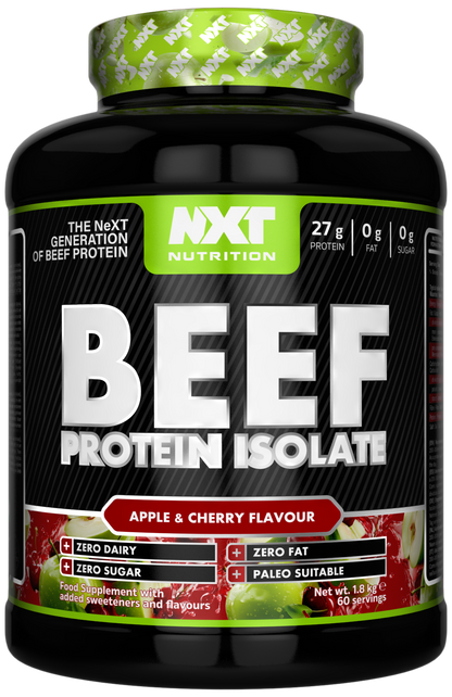 NXT Nutrition Beef Protein Isolate 1.8kg Apple & Cherry