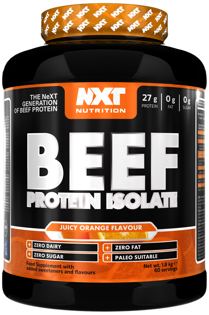 NXT Nutrition Beef Protein Isolate 1.8kg Orange
