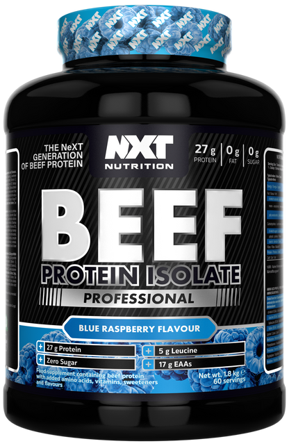 NXT Nutrition Beef Protein Isolate Professional 1.8kg Blue Raspberry