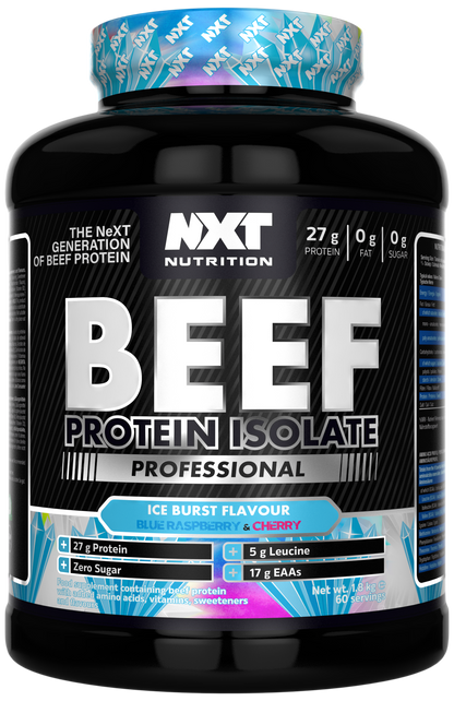 NXT Nutrition Beef Protein Isolate Professional 1.8kg Ice Burst