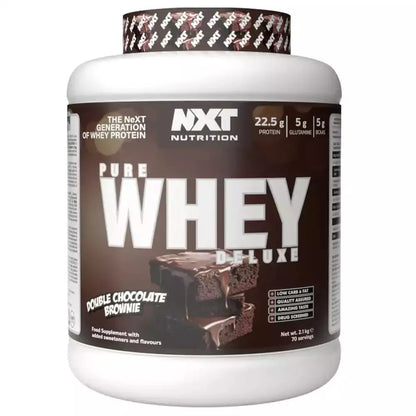 NXT Nutrition Pure Whey Deluxe 2.1kg Double Choc Brownie