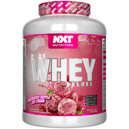 NXT Nutrition Pure Whey Deluxe 2.1kg Raspberry Ripple Ice Cream