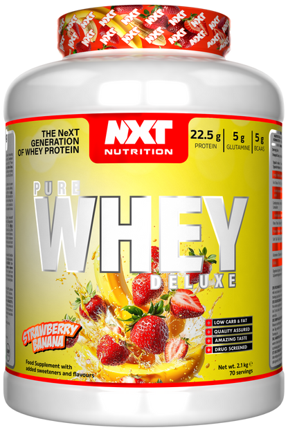 NXT Nutrition Pure Whey Deluxe 2.1kg Strawberry Banana