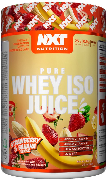 NXT Pure Whey ISO Juice 900g Strawberry & Banana