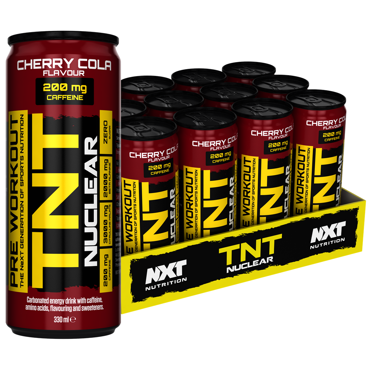 NXT Nutrition TNT Nuclear 12 x 330ml Cherry Cola
