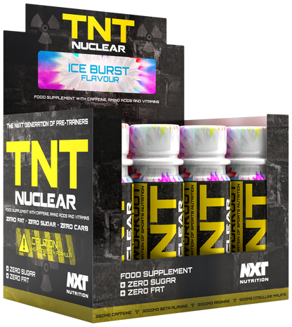 NXT Nutrition TNT Nuclear Shots 12 x 60ml ice burst display box