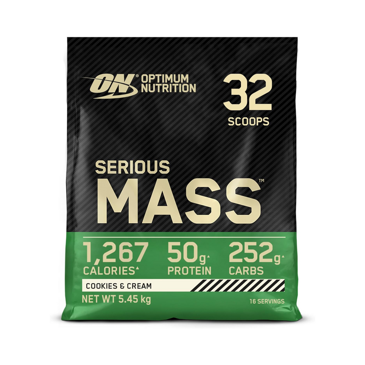 Optimum Nutrition Serious Mass 5.45kg Cookies & Cream