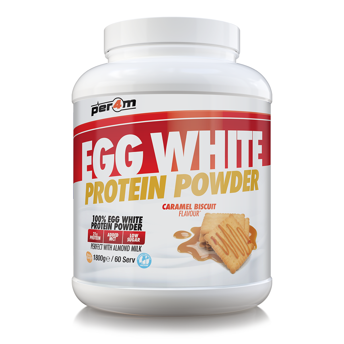 PER4M Egg Protein 1.8kg Caramel Biscuit