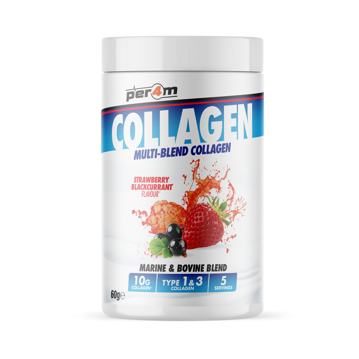PER4M Multi-Blend Collagen 60g Strawberry Blackcurrant