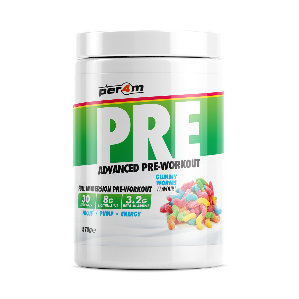 PER4M PRE 570g Gummy Worms