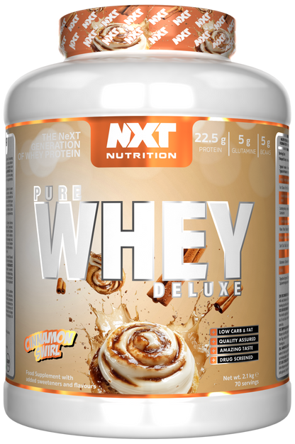 NXT Nutrition Pure Whey Deluxe 2.1kg Cinnamon Swirl