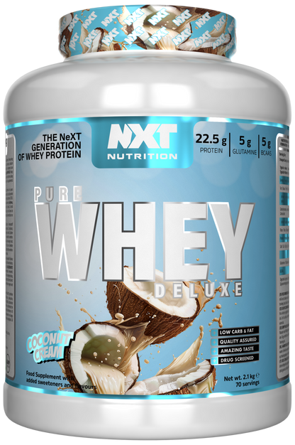 NXT Nutrition Pure Whey Deluxe 2.1kg Coconut Cream